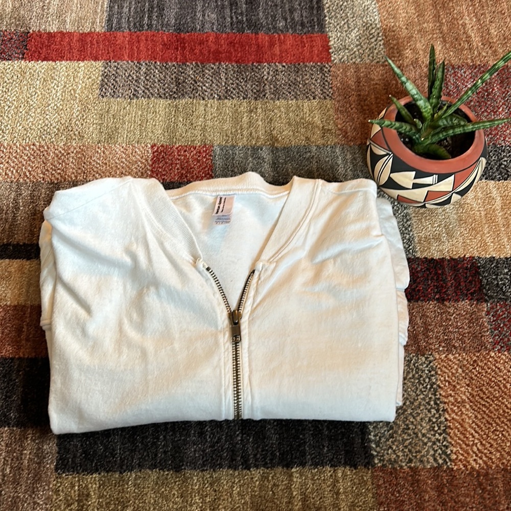 American apparel jersey zip up jacket